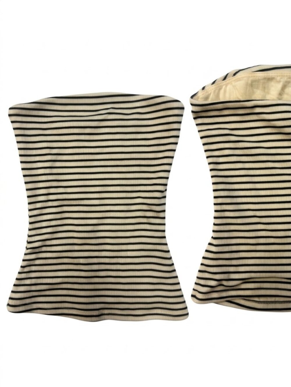 Windsor Striped Tube Top One Size Women’s Strapless Crop Top